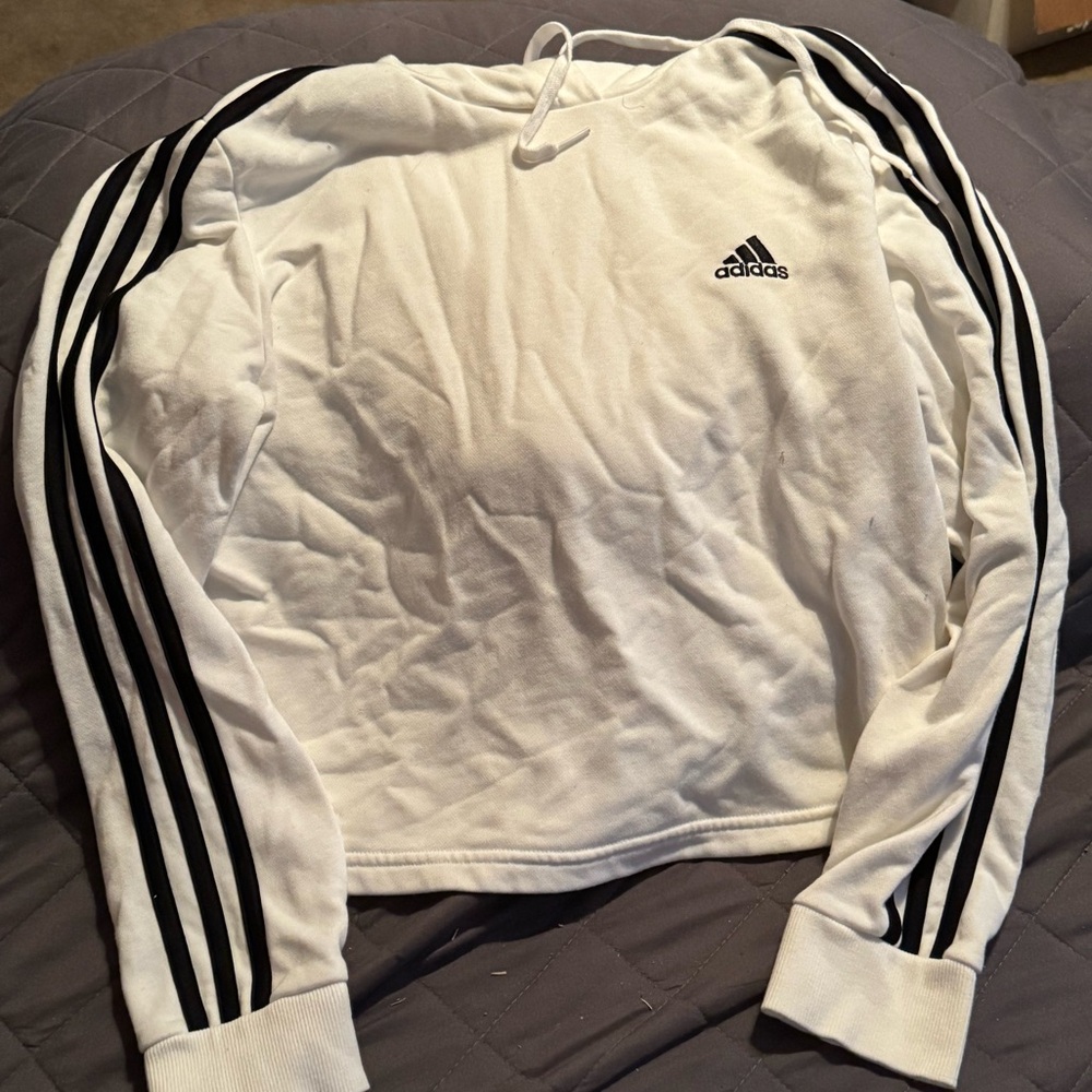 Ladies Adidas Crop Hoodie